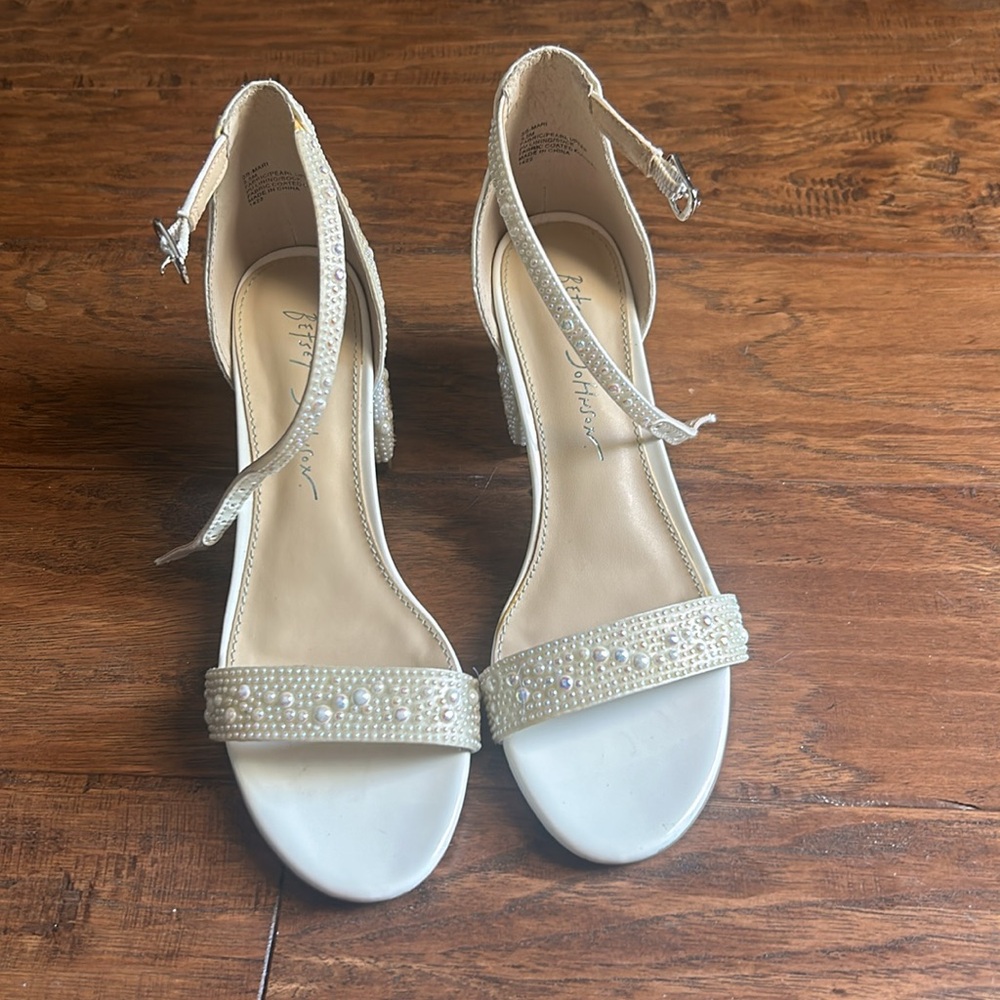 Betsey Johnson Women's Mari Block Heel Evening Sandals